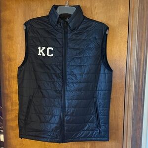 Black Quilted Vest with KC Logo